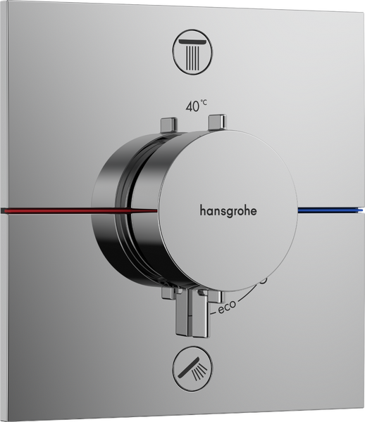ShowerSelect Comfort E Shower mixers: single lever, 2 functions, Chrome ...