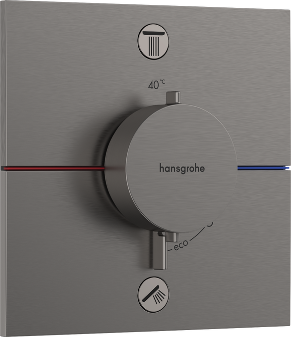 Thermostat Unterputz für 2 Verbraucher mit integrierter Sicherungskombination nach EN1717