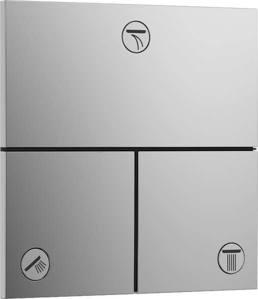 Zawór odcinający do 3 odbiorników, podtynkowy