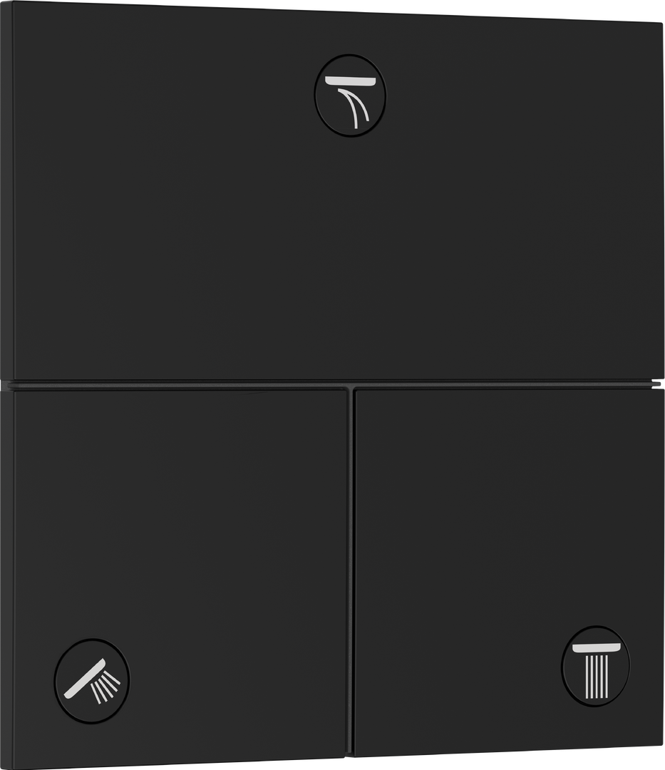 Valve for concealed installation for 3 functions