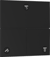 Valve for concealed installation for 3 functions