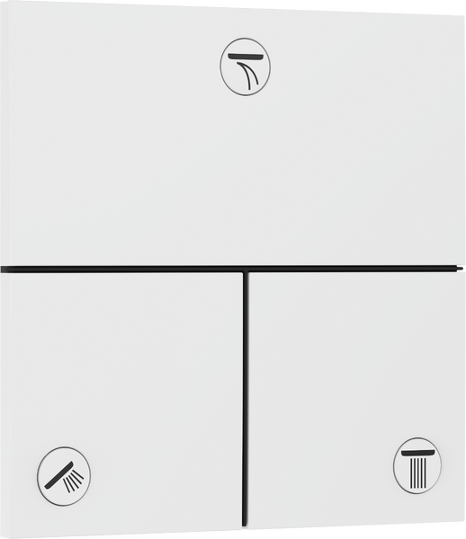 Valve for concealed installation for 3 functions