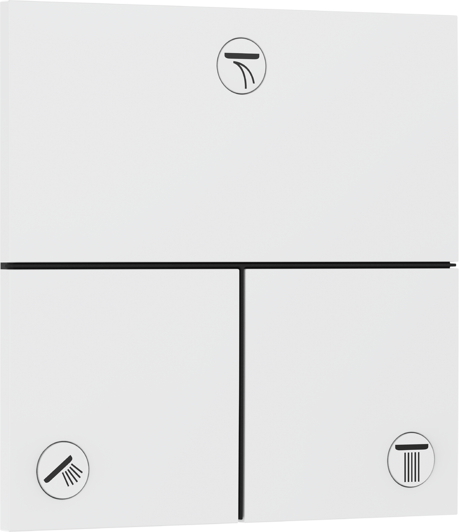 Valve for concealed installation for 3 functions