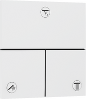 Valve for concealed installation for 3 functions