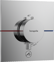 Thermostat for concealed installation for 1 function and additional outlet