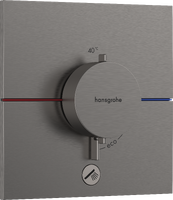 Thermostat for concealed installation for 1 function and additional outlet