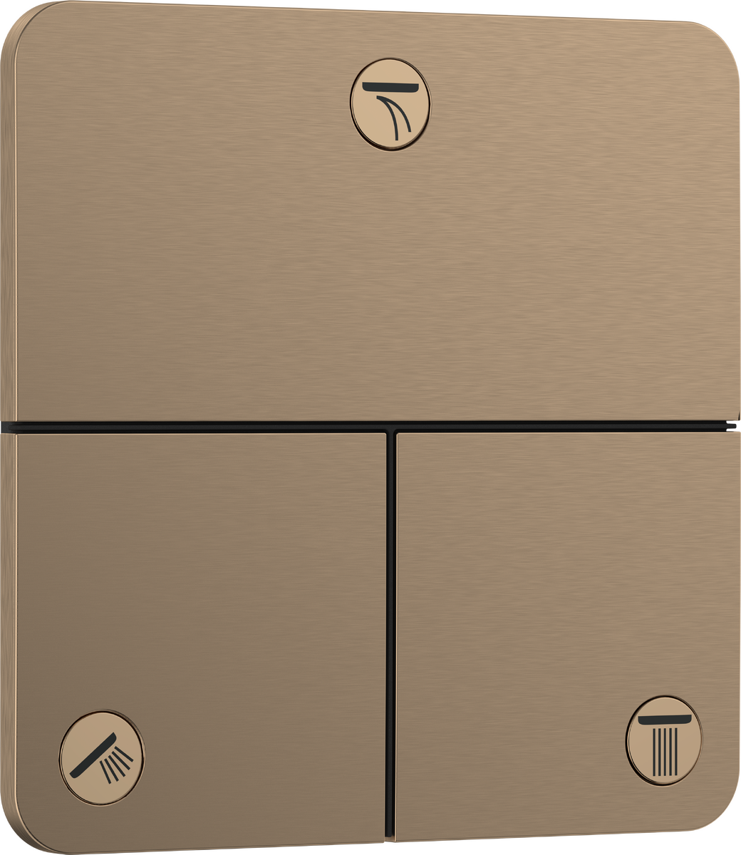 Valve for concealed installation for 3 functions