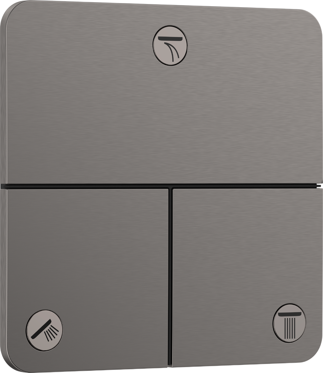 Valve for concealed installation for 3 functions