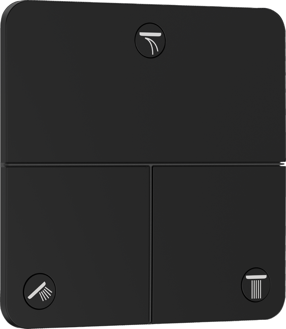 Valve for concealed installation for 3 functions