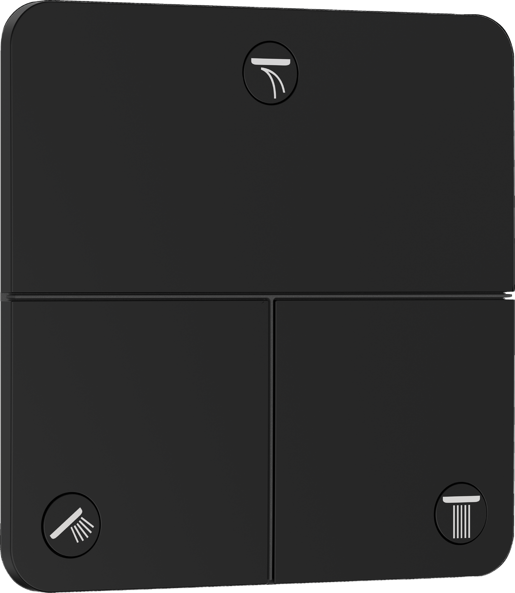 Valve for concealed installation for 3 functions