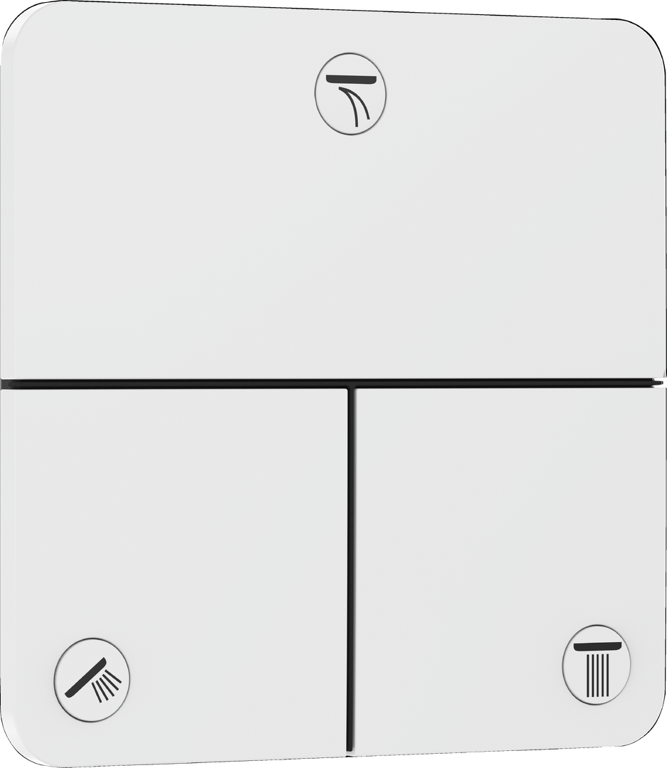 Ventil til innbygging til 3 uttak