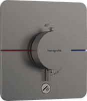 Thermostat for concealed installation for 1 function and additional outlet