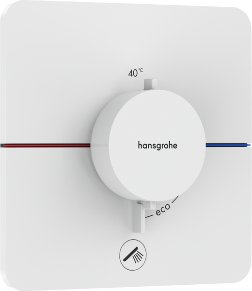 Termostat til innbygging med avsperring til 1 uttak samt 1 ekstra uttak
