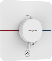 Thermostat for concealed installation for 1 function and additional outlet