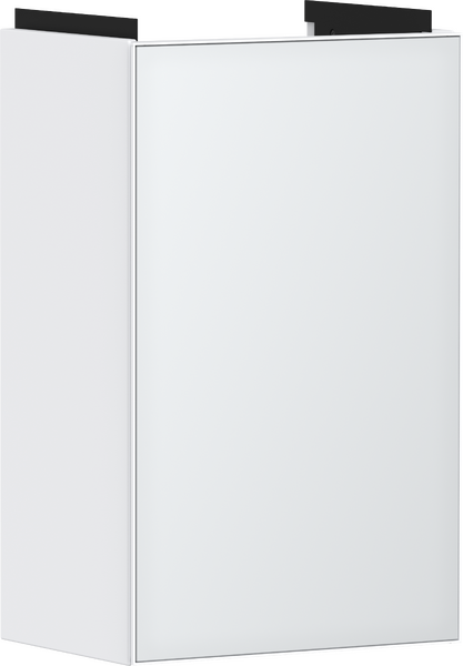 hansgrohe Furniture: Xevolos E, Vanity unit Matt White 340/245 for handrinse basin, door hinge left, Item No. 54166320 hansgrohe Furniture: Xevolos E, Vanity unit Matt White 340/245 for handrinse basin, door hinge left, Item No. 54166320