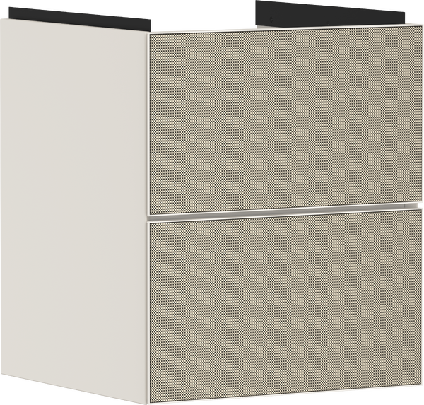 Vanity unit Sand Matt Beige 480/475 with 2 drawers for handrinse basin Patterned Bronze