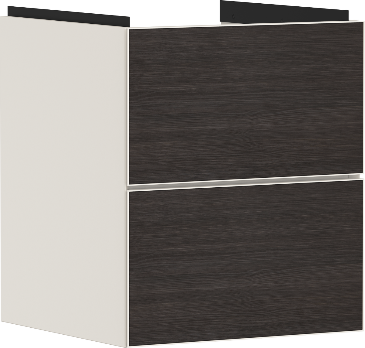 Waschtischunterschrank Sandbeige Matt 480/475 mit 2 Schubkästen für Handwaschbecken