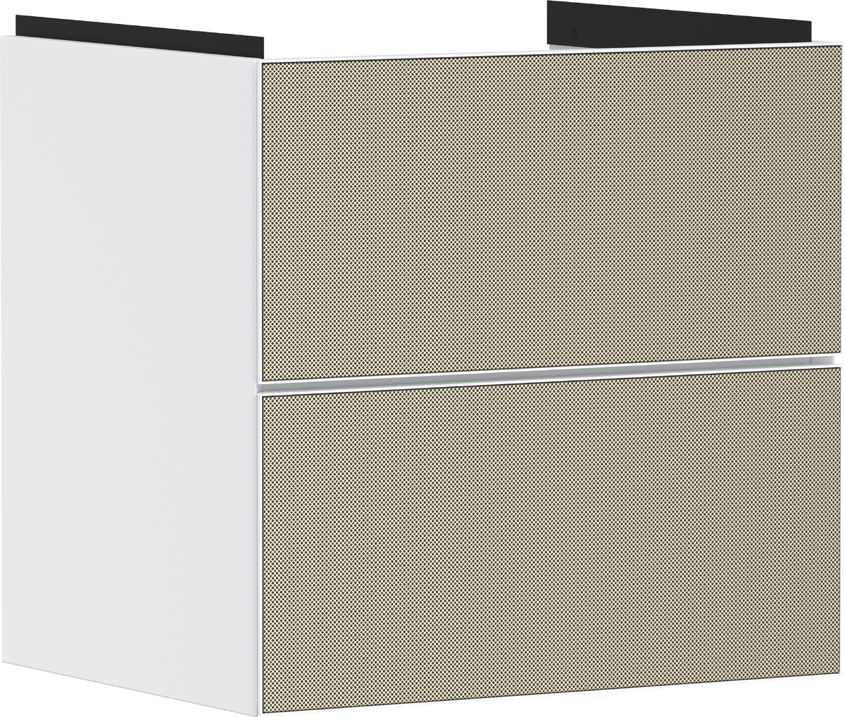 Base sottolavabo con 2 cassetti Bianco Opaco 580/475 per lavabo
