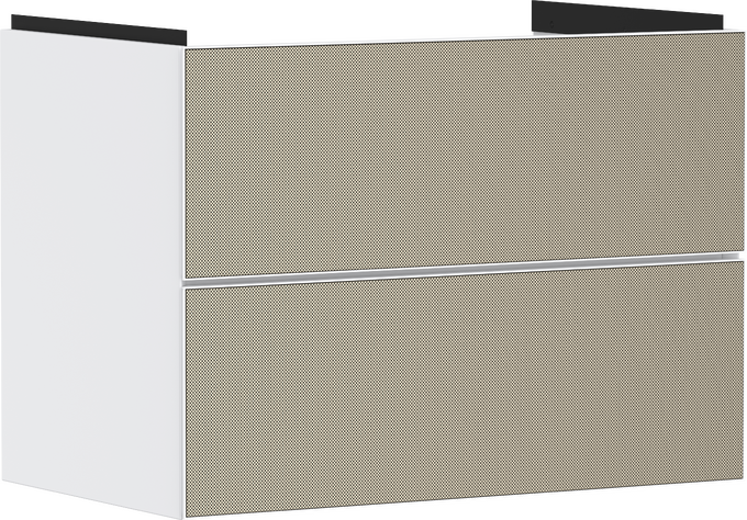 Meuble sous-lavabo Blanc mat 780/475 avec 2 tiroirs pour lavabo