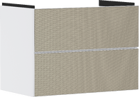 Waschtischunterschrank Mattweiß 780/475 mit 2 Schubkästen für Waschtisch