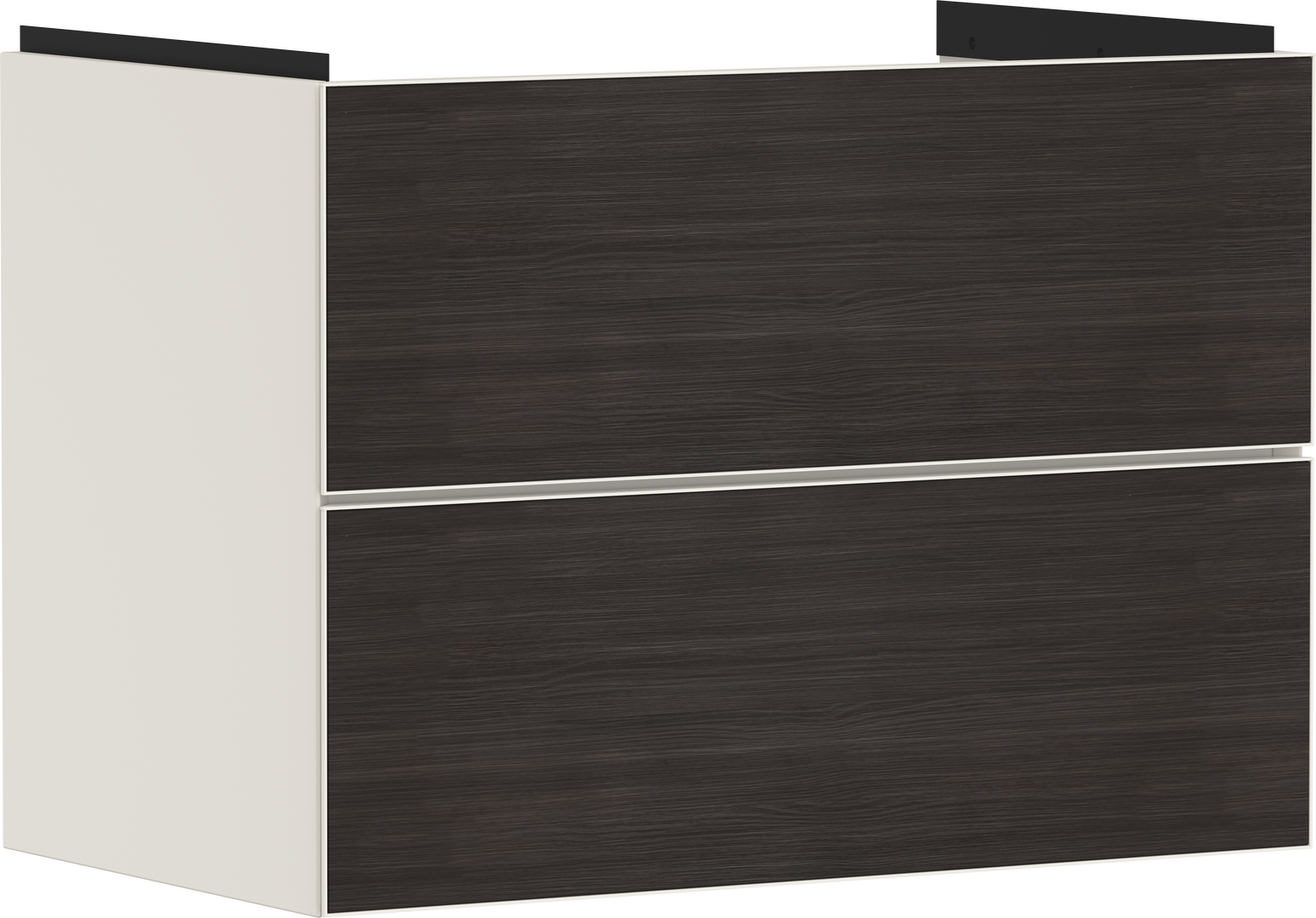 Waschtischunterschrank Sandbeige Matt 780/475 mit 2 Schubkästen für Waschtisch