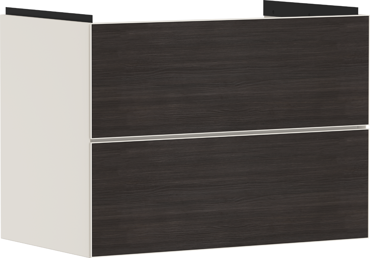Vanity unit Sand Matt Beige 780/475 with 2 drawers for wash basin