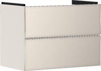 Waschtischunterschrank Sandbeige Matt 780/475 mit 2 Schubkästen für Waschtisch