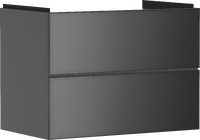 Waschtischunterschrank Schiefergrau Matt 780/475 mit 2 Schubkästen für Waschtisch