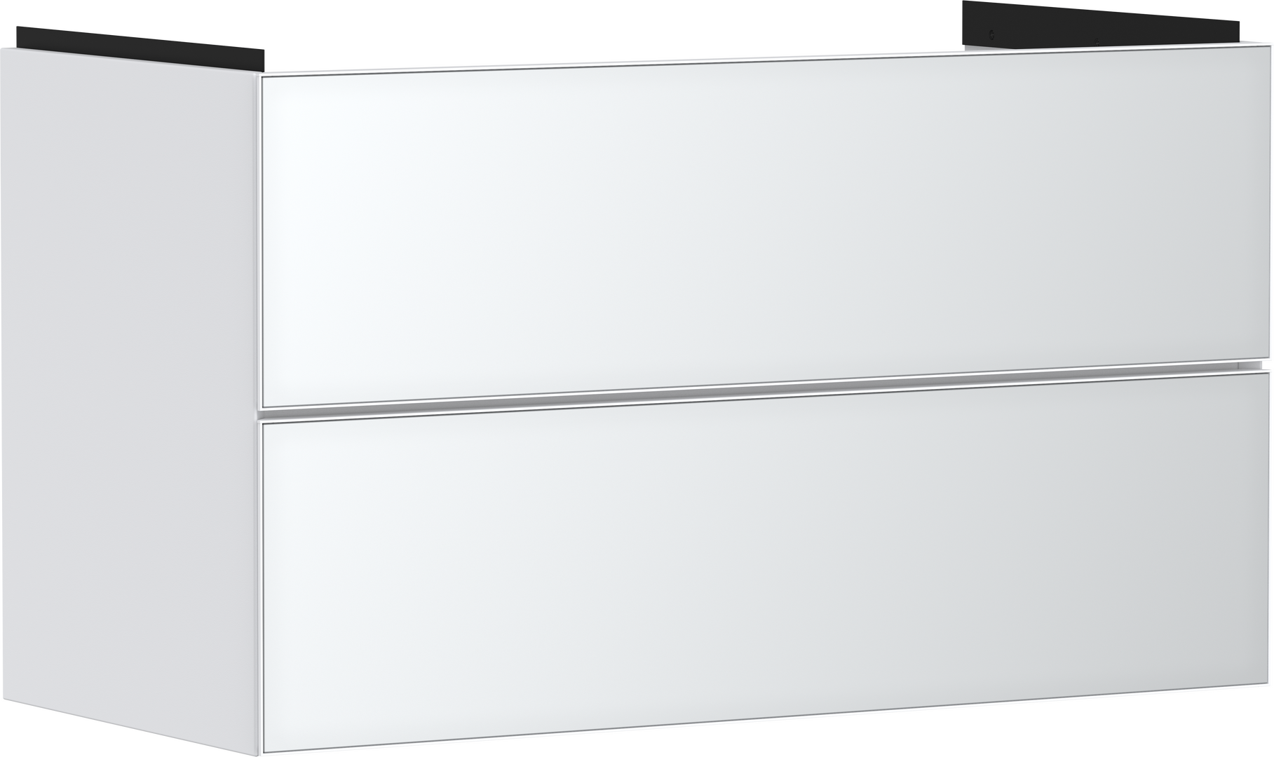 Mueble de baño blanco mate 980/475 con 2 cajones para lavabo