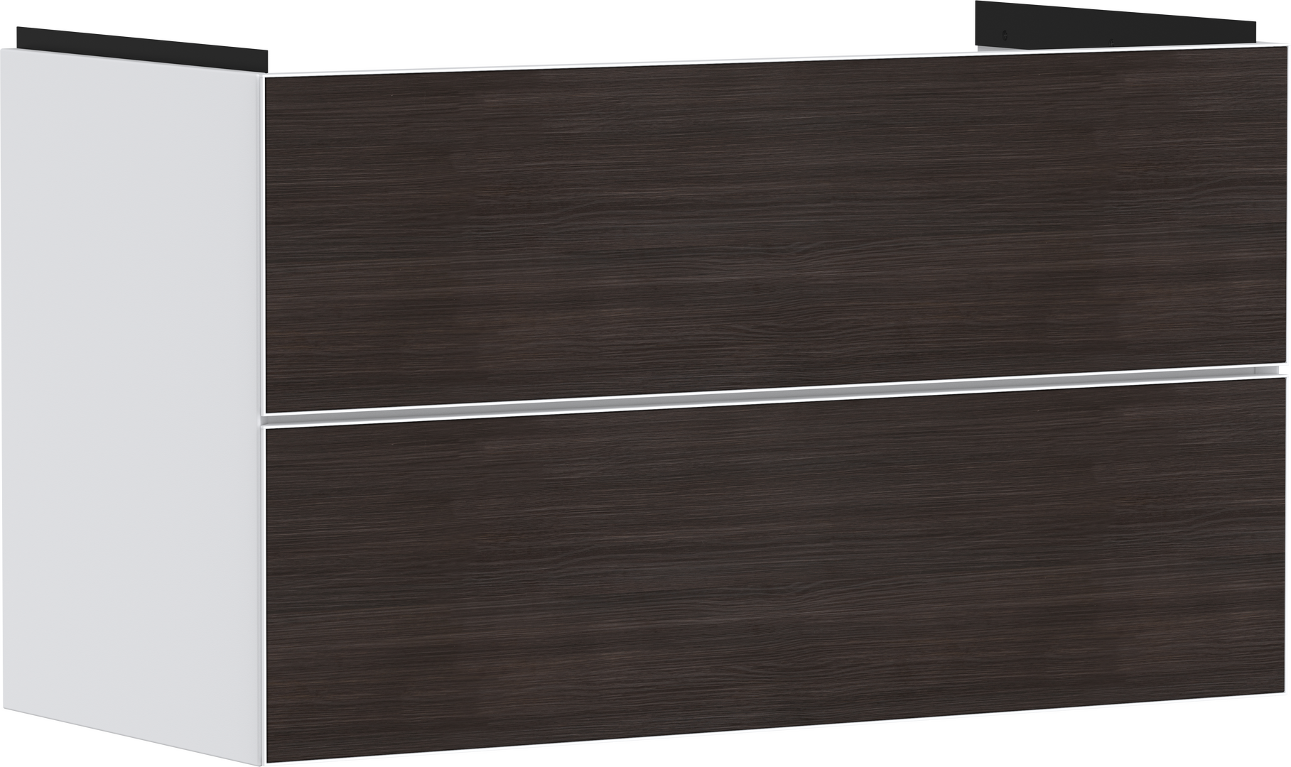 Waschtischunterschrank Mattweiß 980/475 mit 2 Schubkästen für Waschtisch