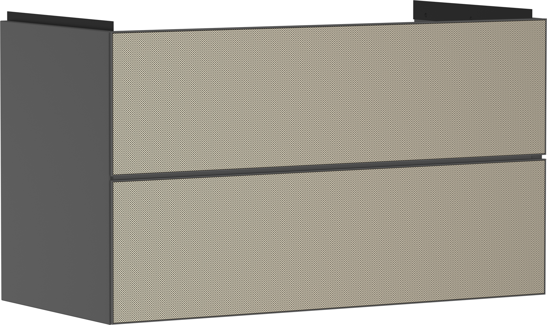 Onderkast Slate Matt Grey 980/475 met 2 laden voor wastafel