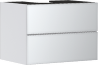 Mueble de baño blanco mate 780/550 con 2 cajones para consolas con recorte en el centro