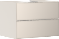 Onderkast Sand Matt Beige 780/550 met 2 laden voor console met uitsparing in het midden