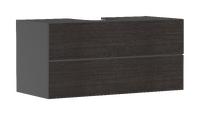 Vanity unit Slate Matt Grey 1180/550 with 2 drawers for console with cutout middle