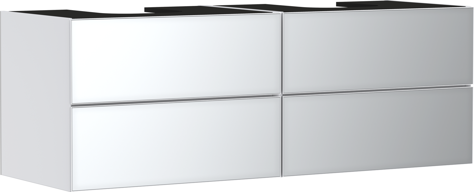 hansgrohe Furniture Xevolos E, Vanity unit Matt White 1570/550 with 4 drawers for consoles with