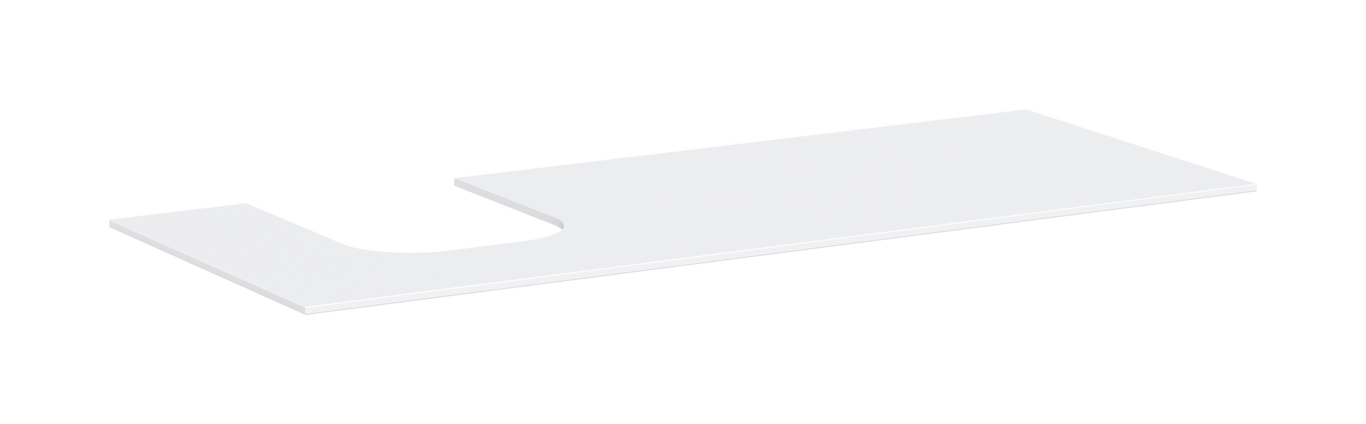 Console 1370/550 with cutout left for countertop basin ground