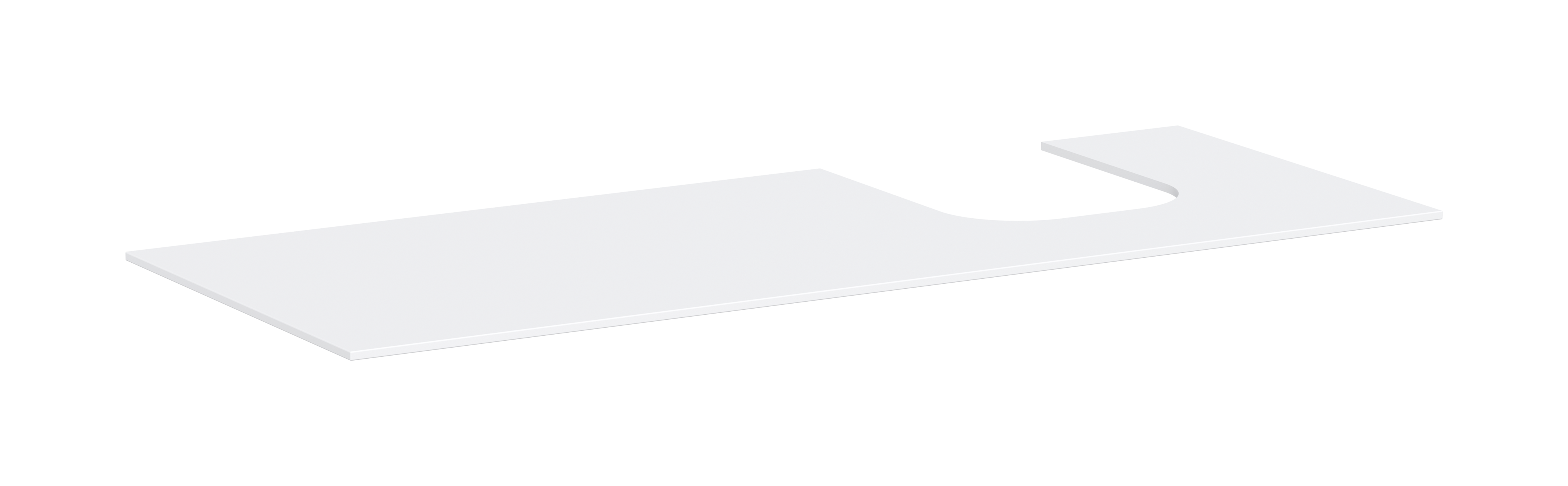 Console 1370/550 with cutout right for countertop basin ground