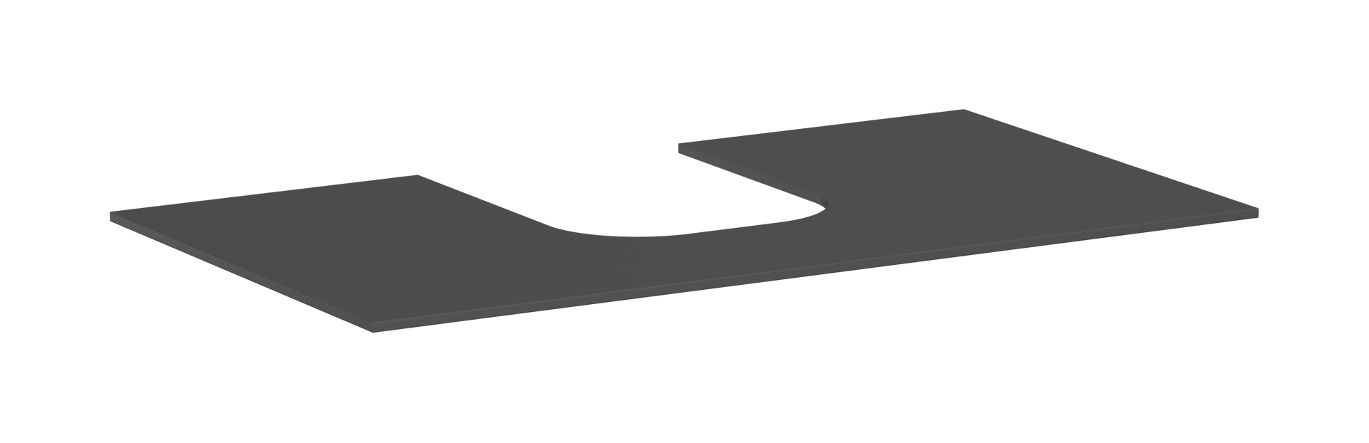 Blat 980/550 z wycięciem na środku pod umywalkę wpuszczaną