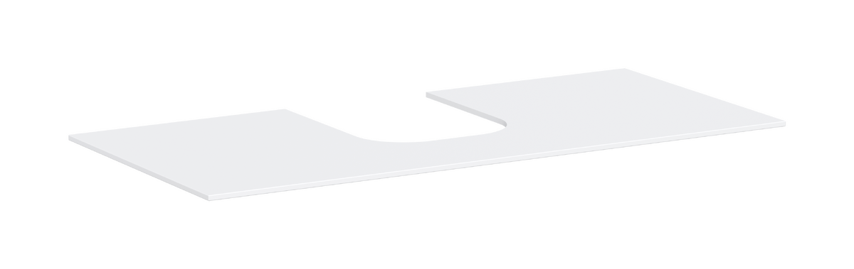 Console 1180/550 with cutout middle for countertop basin ground