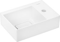 Handwaschbecken 360/250 mit Hahnloch rechts ohne Überlauf, SmartClean