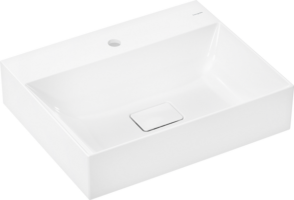 Umywalka wisząca 600/480 z otworem na baterię, bez przelewu, SmartClean