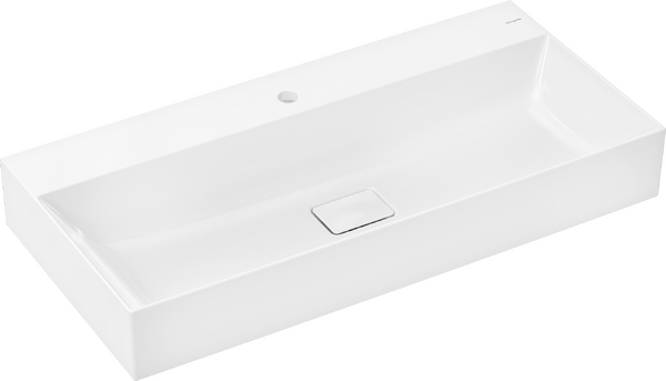 Mosdókagyló 1000/480 csapfurattal, túlfolyó nélkül, SmartClean