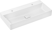 Wash basin 1000/480 with 2 tap holes without overflow, SmartClean