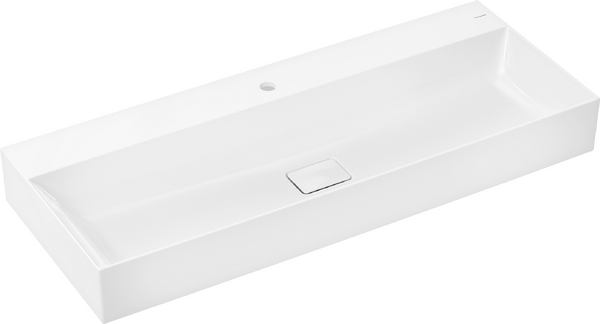 Umywalka wpuszczana w blat 1200/480, szlifowana z otworem na baterię, bez przelewu, SmartClean