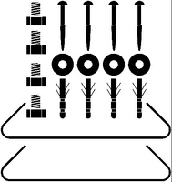 Raindance Shower Panel Lift corner fitting set