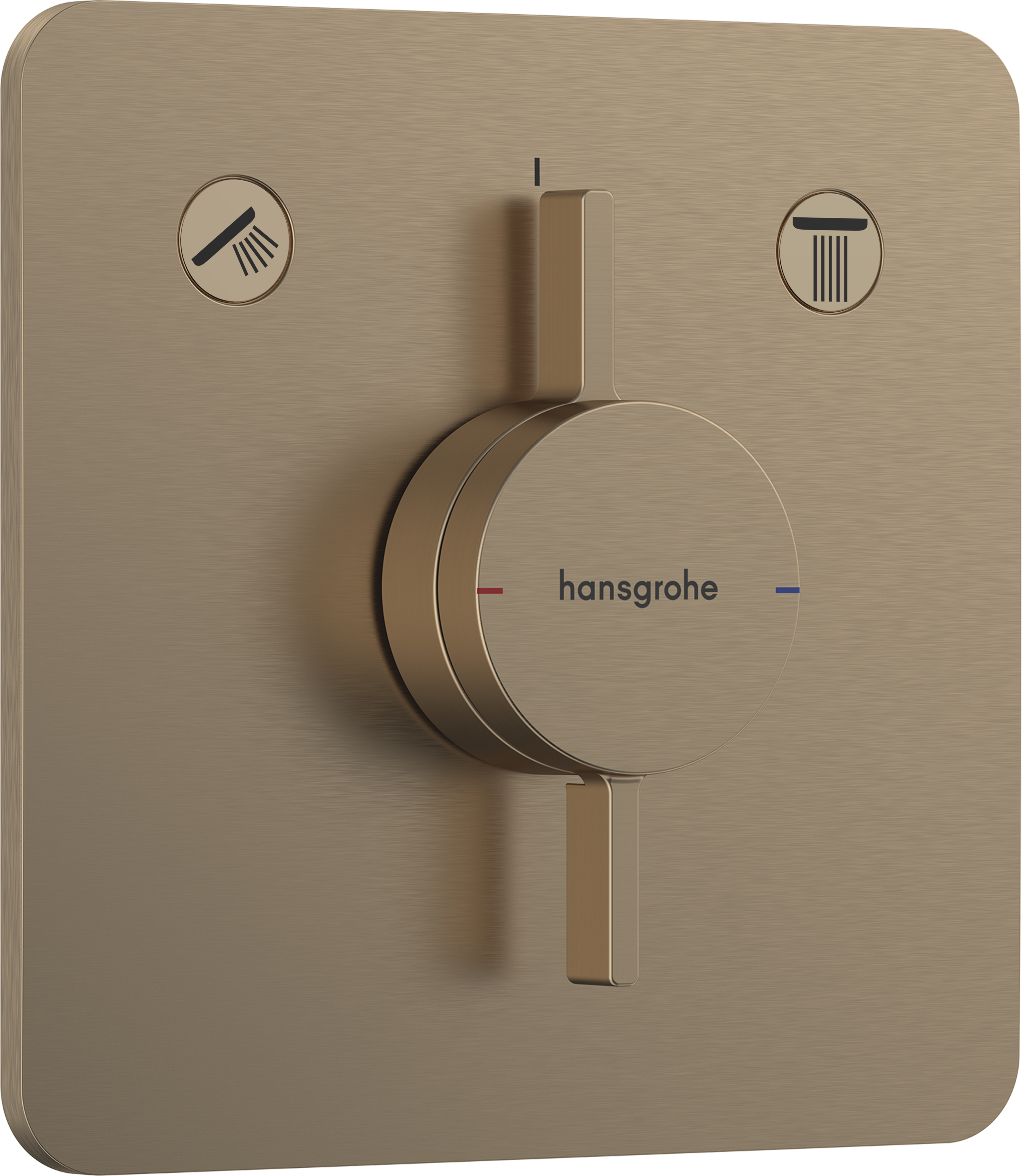 埋込式シングルレバー混合水栓  2アウトレット（化粧部）