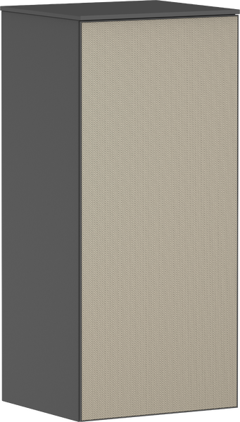 Demi-colonne 400/360 Gris mat, charnière de porte droite