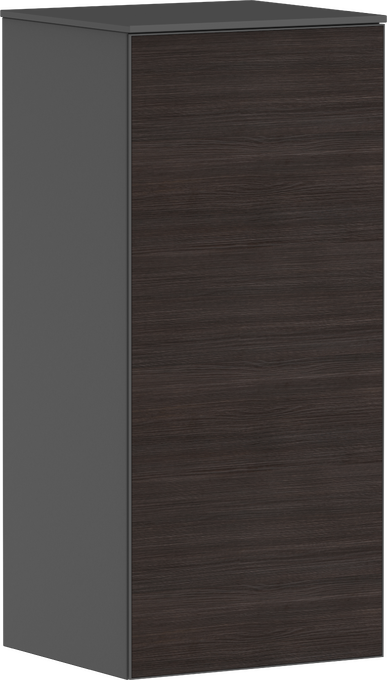 Armoire mi-haute gris ardoise mat 400/360