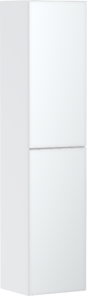 Colonne 400/360 Beige mat, charnière de porte gauche Blanc métallisé