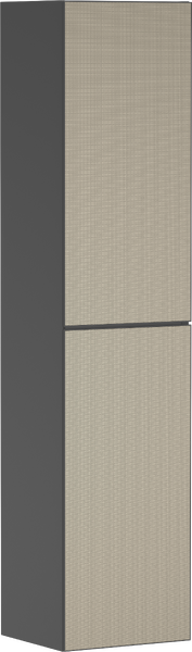 Colonne 400/360 Gris mat, charnière de porte droite